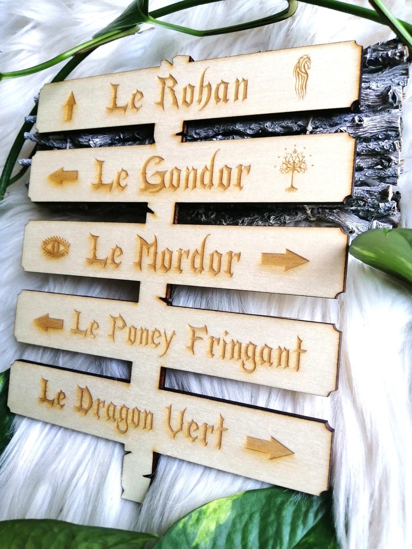 Le seigneur des anneaux, panneau de direction