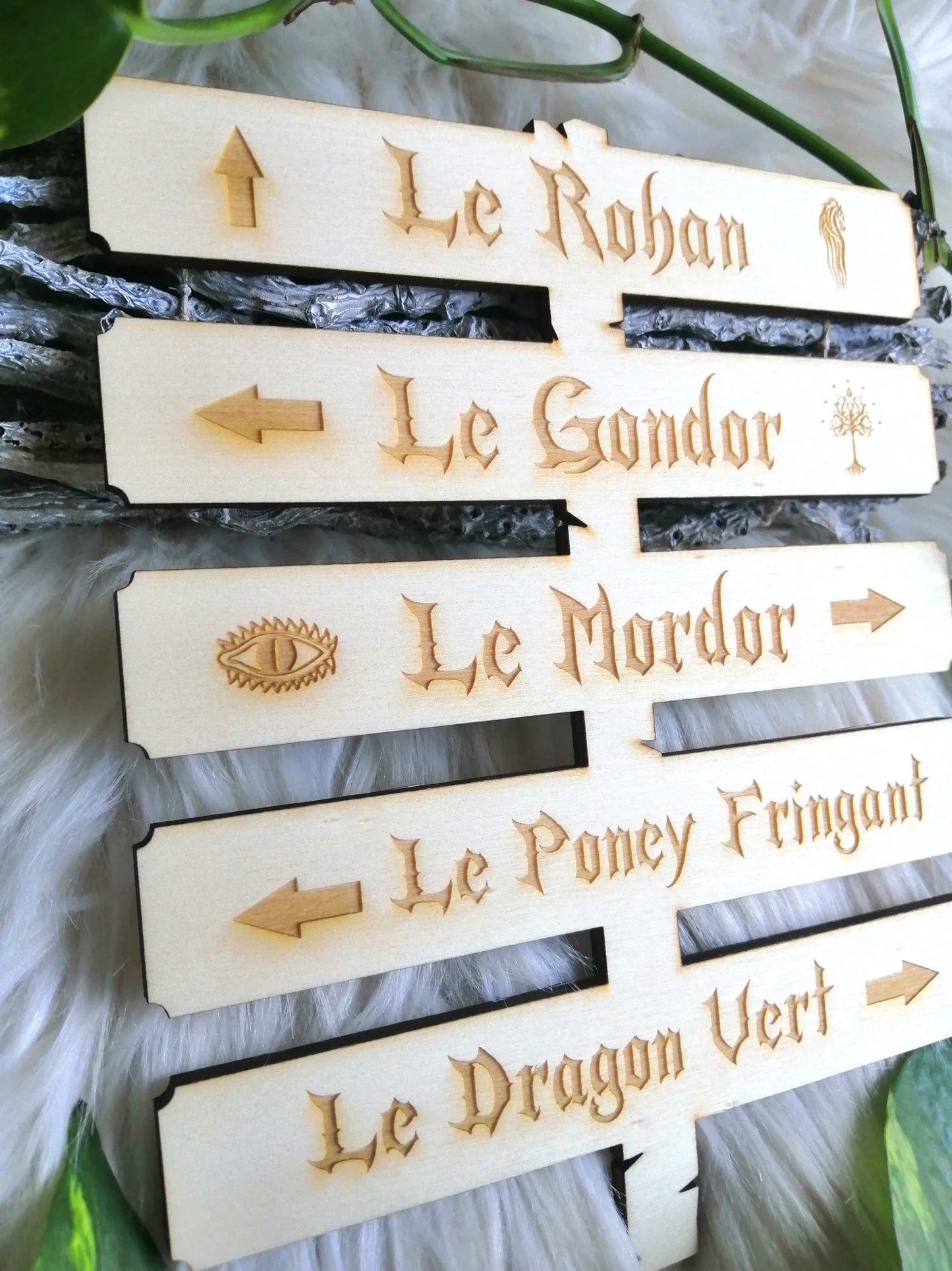 Le seigneur des anneaux, panneau de direction