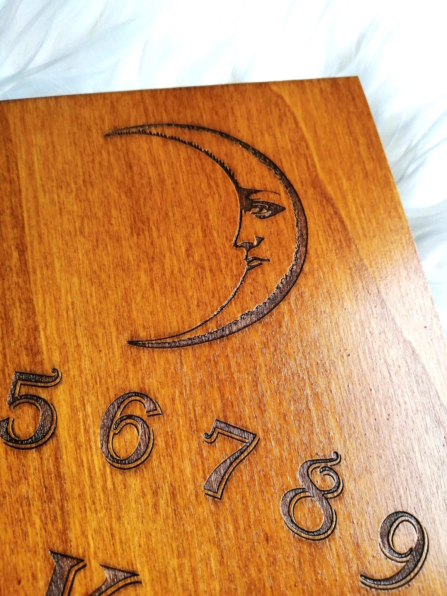 Planche Ouija Artisanale - Grande Taille en Bois de Qualité, Divination Ésotérique et Décoration Mystique