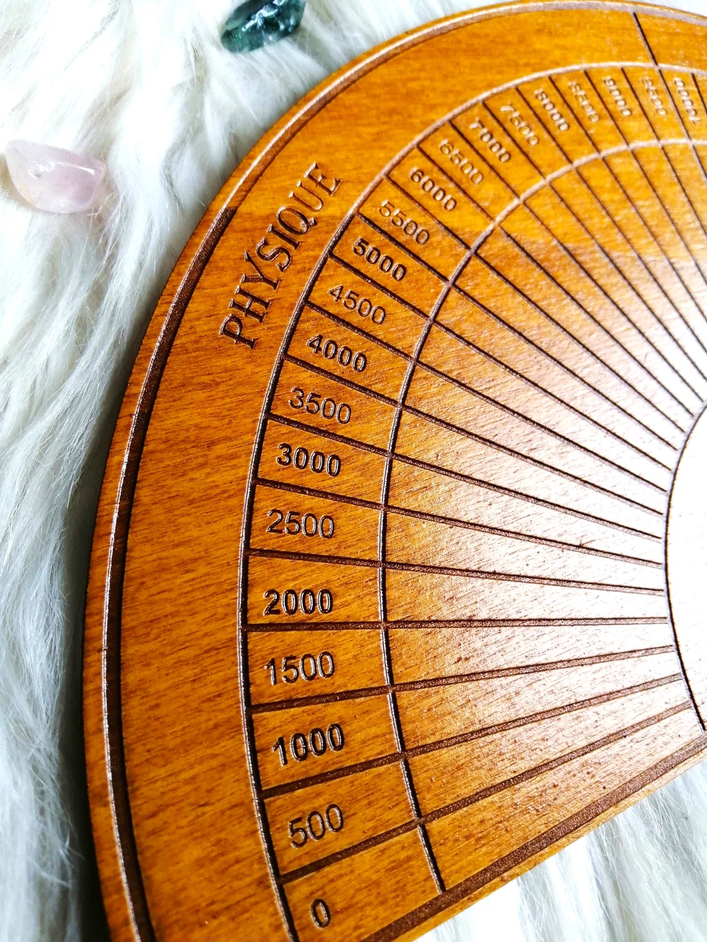 🔮 Planche de Radiesthésie Échelle de Bovis – Outil Artisanale pour Mesure Énergétique et Pendule