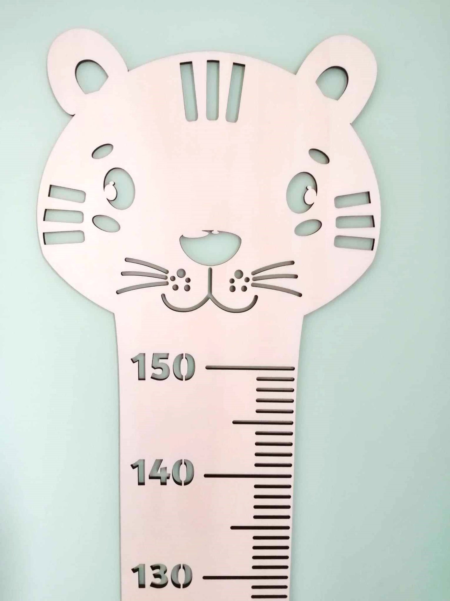 Toise tigre, décoration murale chambre enfant originale.