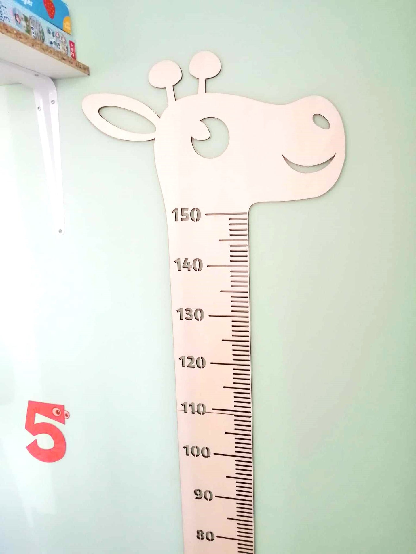 Toise Girafe, décoration murale chambre enfant originale.