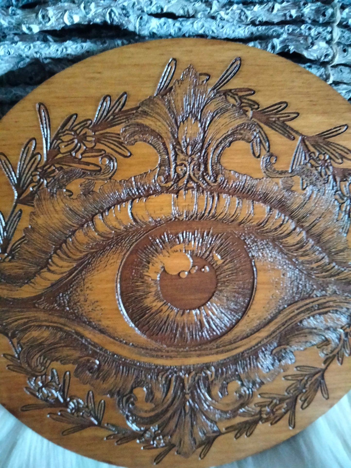 Œil Divin Mystique – Décoration Spirituelle Artisanale – Protection Énergétique et Équilibre – Style Witchy Bohème