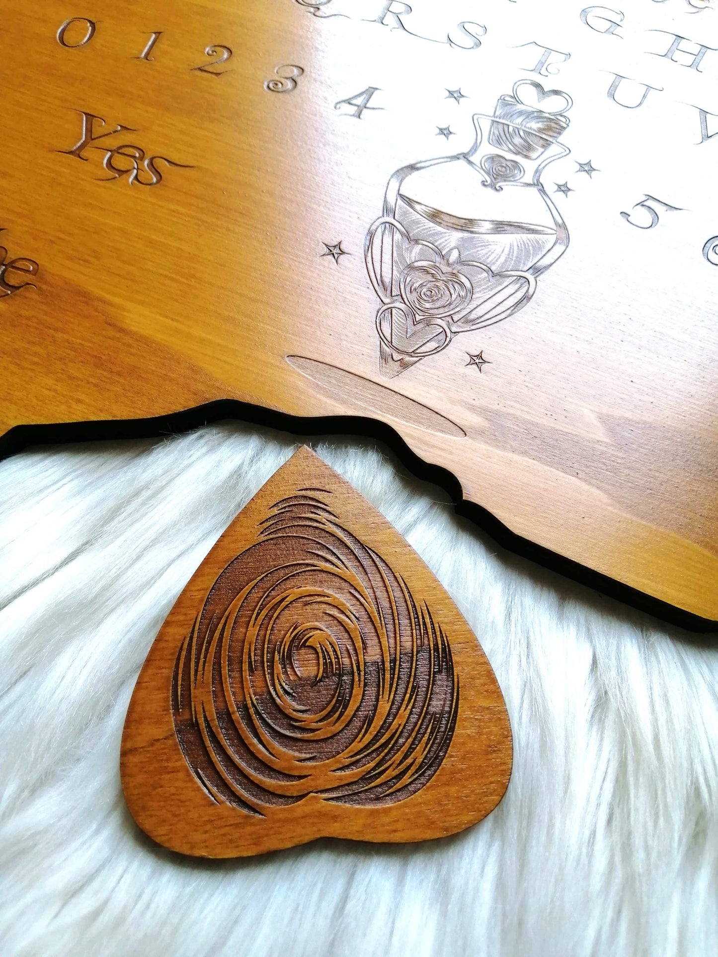 Planche Ouija Potion Artisanale - Grand Format, Bois de Qualité, Divination et Décoration Mystiqu