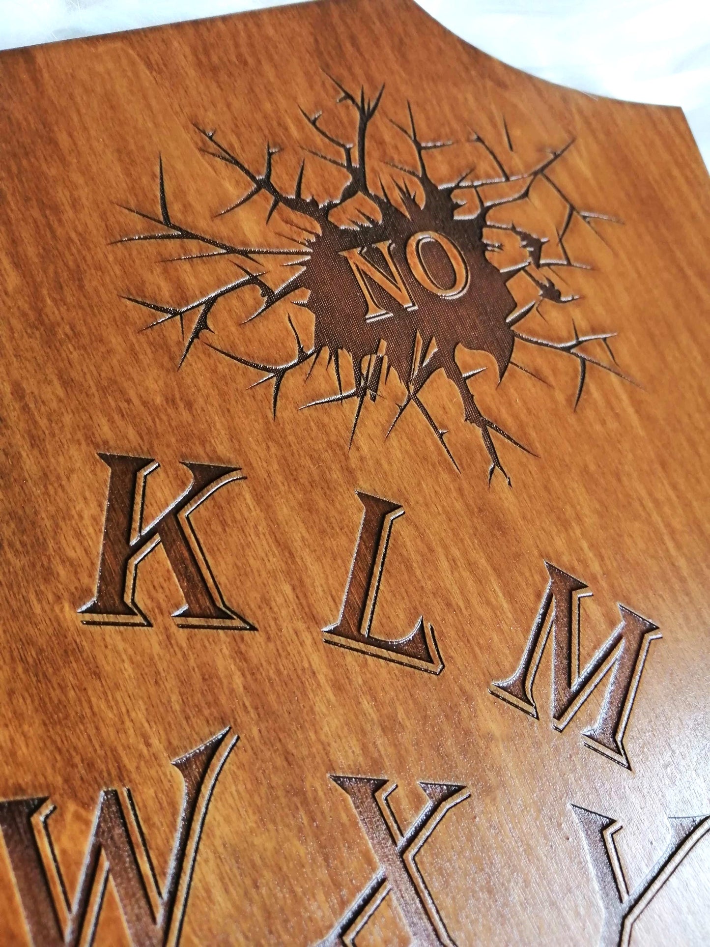 Planche Ouija L'Exorciste Artisanale - Grand Format en Bois, Divination et Décoration Ésotérique Mystique