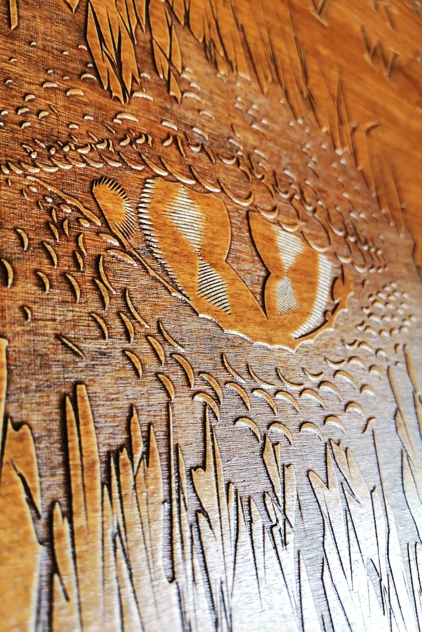 Planche Ouija 'I See You' Artisanale - Grand Format en Bois, Divination et Décoration Mystique Unique