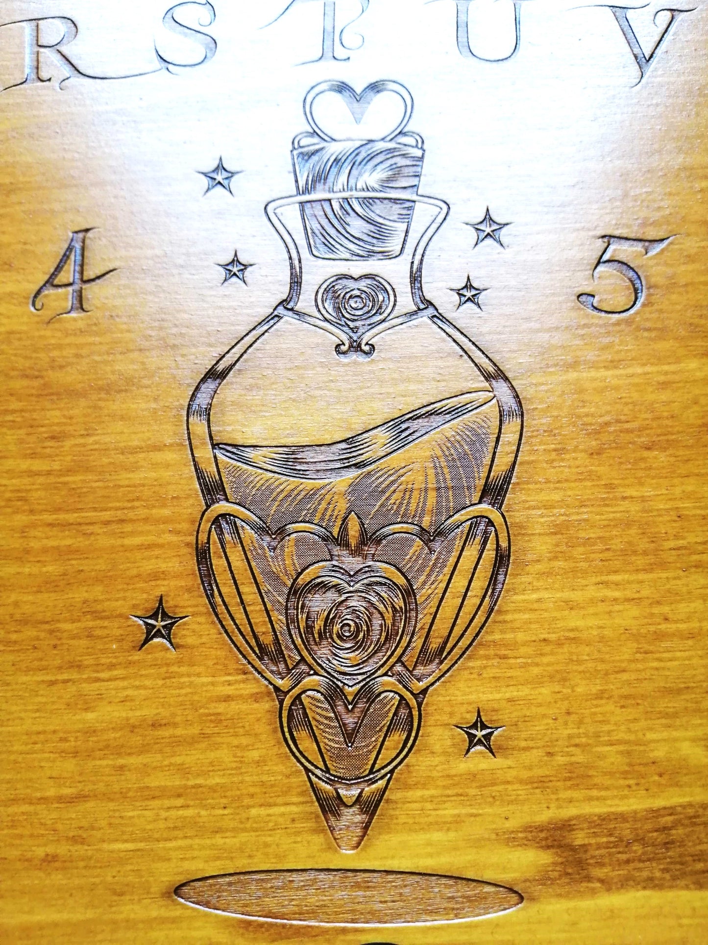 Planche Ouija Potion Artisanale - Grand Format, Bois de Qualité, Divination et Décoration Mystiqu