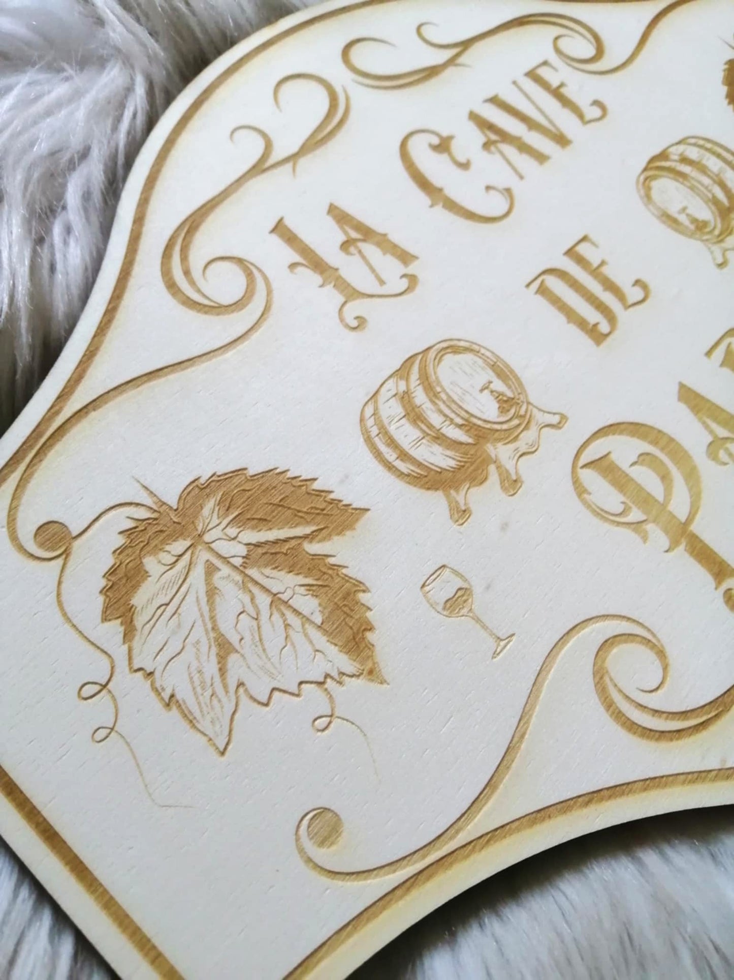 Plaque gravée pour garage ou atelier - personnalisée avec prénom