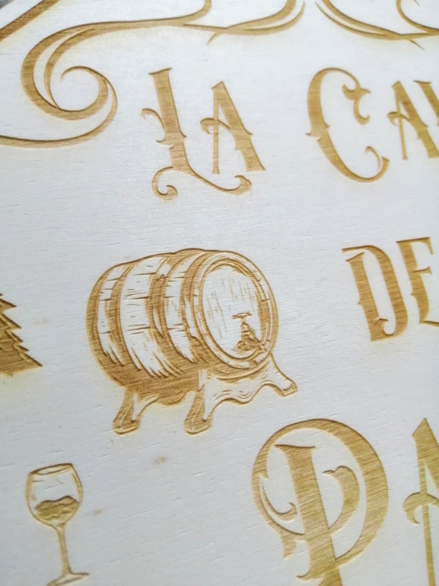 Décoration rustique pour cave ou bar maison - plaque en bois personnalisée