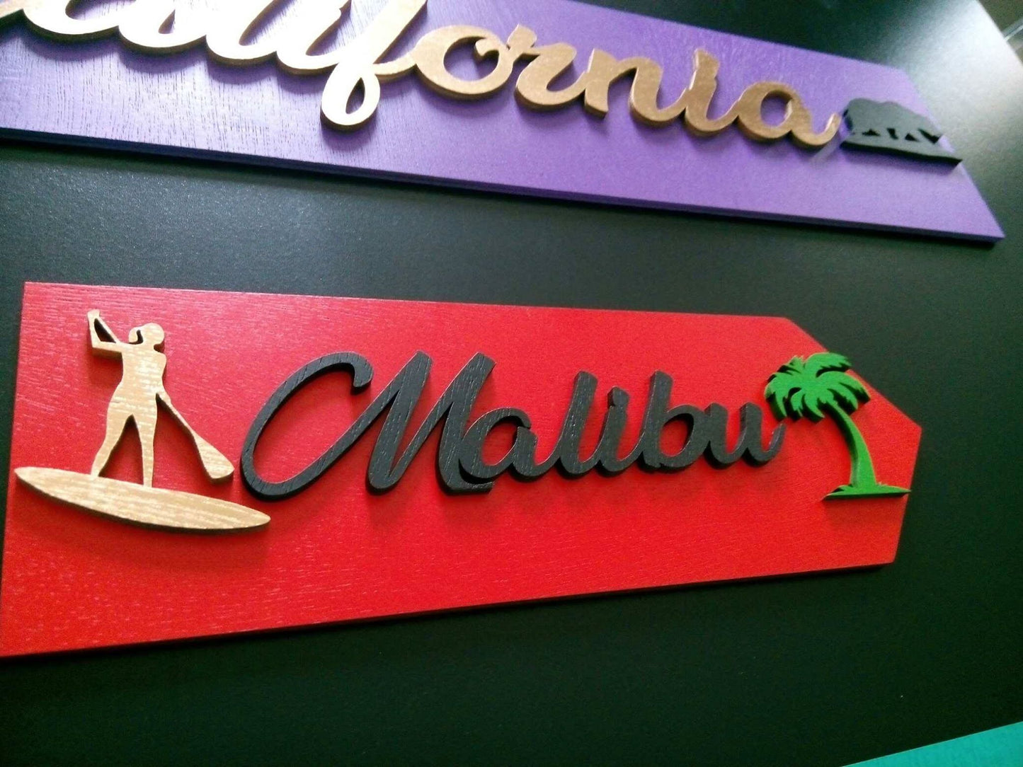 California...lettrage 3D