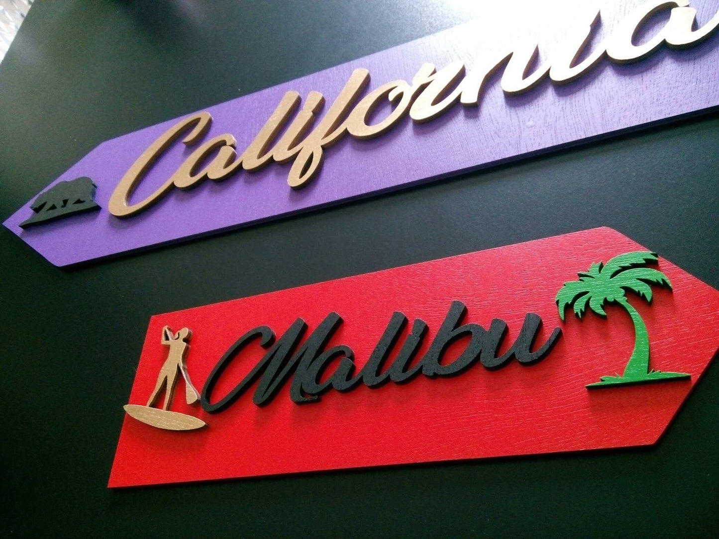 California...lettrage 3D