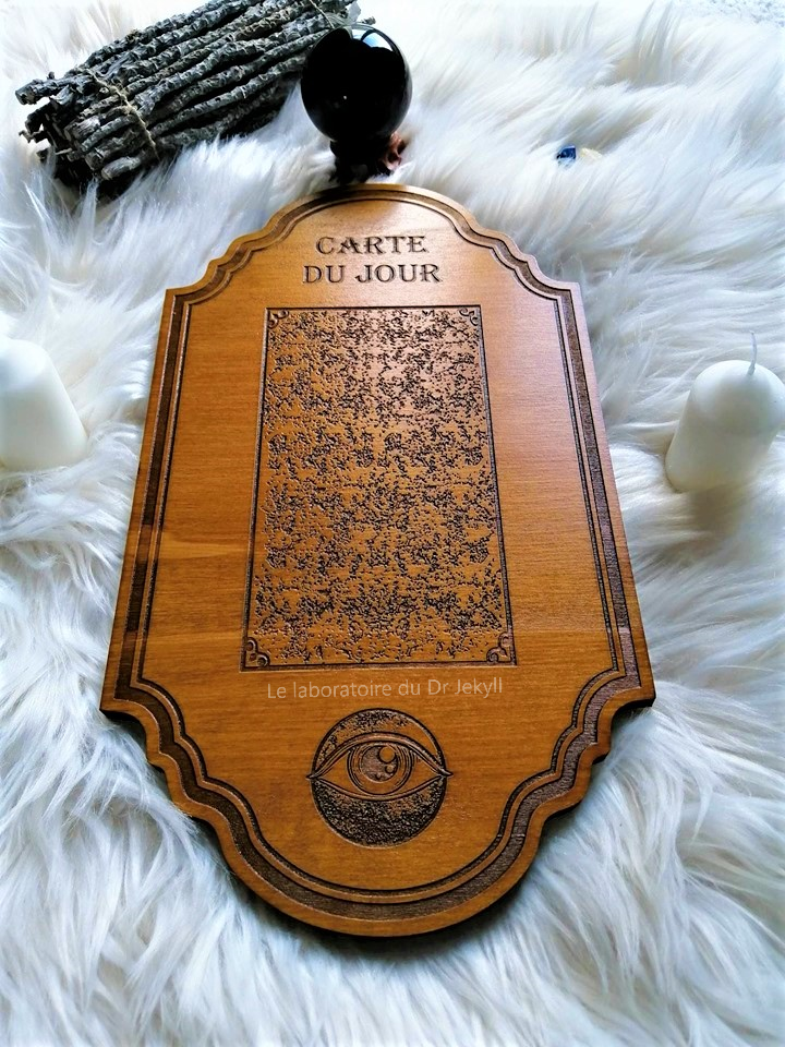 Planche de cartomancie "carte du jour" (Tarot de Marseille)