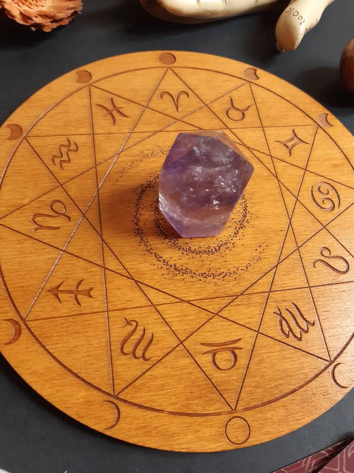 Planche de cartomancie ASTRAL / Autel ésotérique