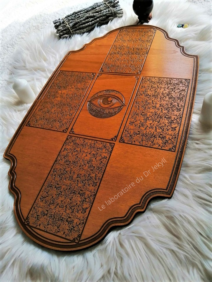 Planche de cartomancie "5 cartes" (Tarot de Marseille)