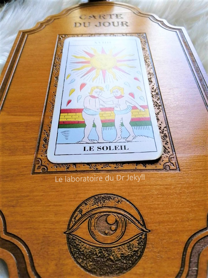 Planche de cartomancie "carte du jour" (Tarot de Marseille)