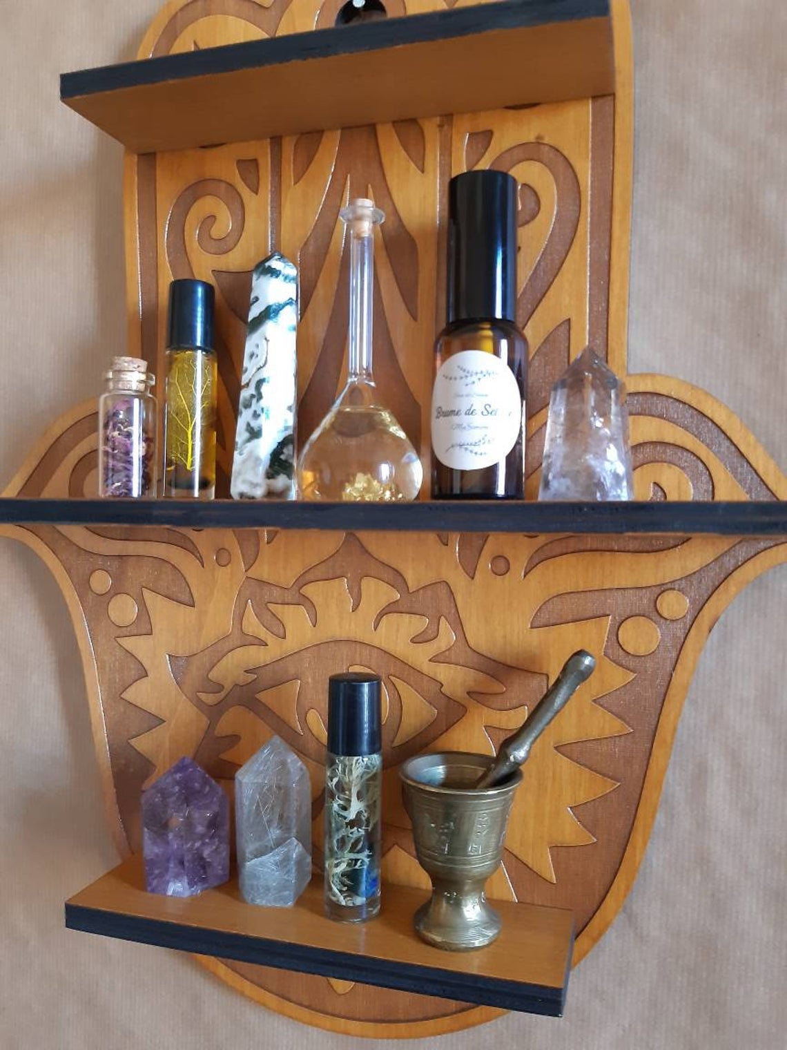 Etagère Khamsa, main de Fatma