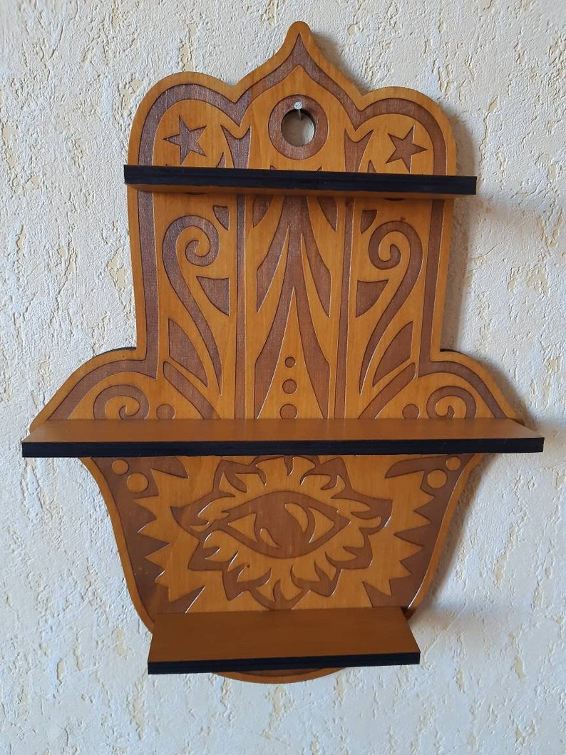 Etagère Khamsa, main de Fatma