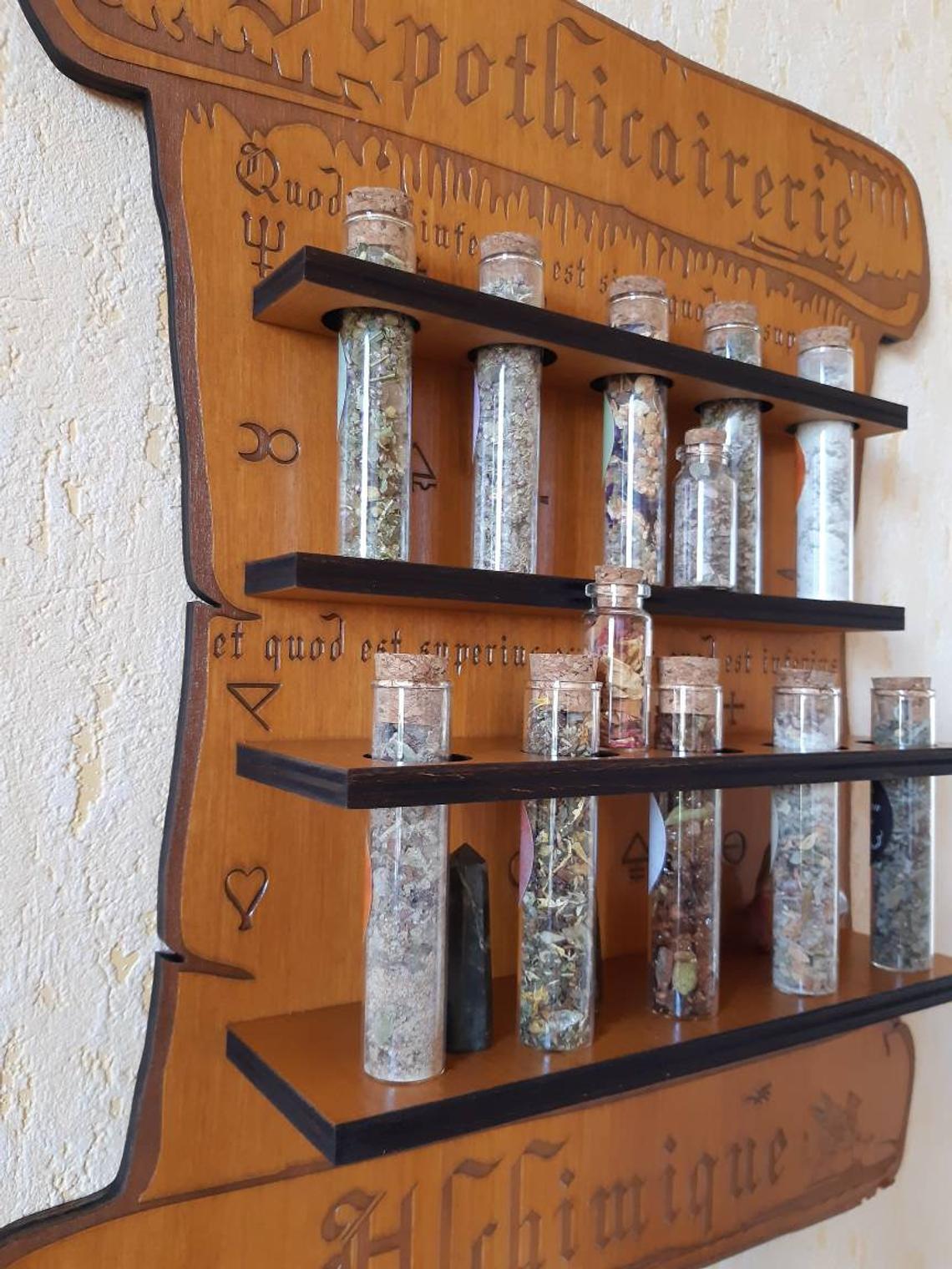 Etagère Apothicairerie ALCHIMIQUE