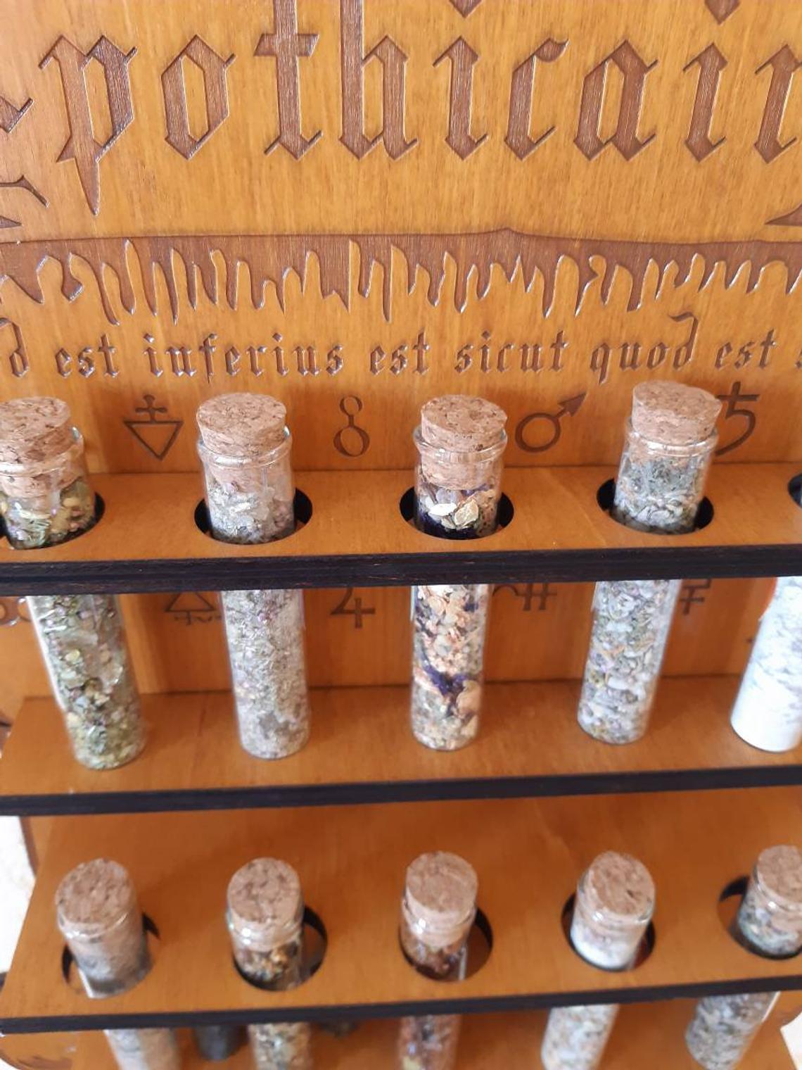 Etagère Apothicairerie ALCHIMIQUE
