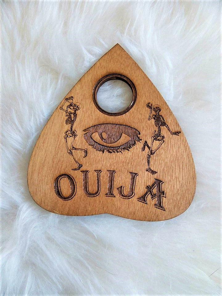 Ouija Board Dark Artisanale en Bois – Spirit Board Grand Format & Planche Ouija Ésotérique