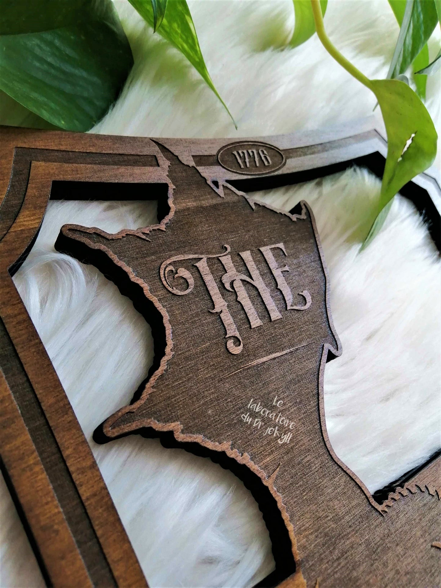 🐉 The Green Dragon - Le Dragon Vert | Gravure en Bois Artisanale, Décoration Unique