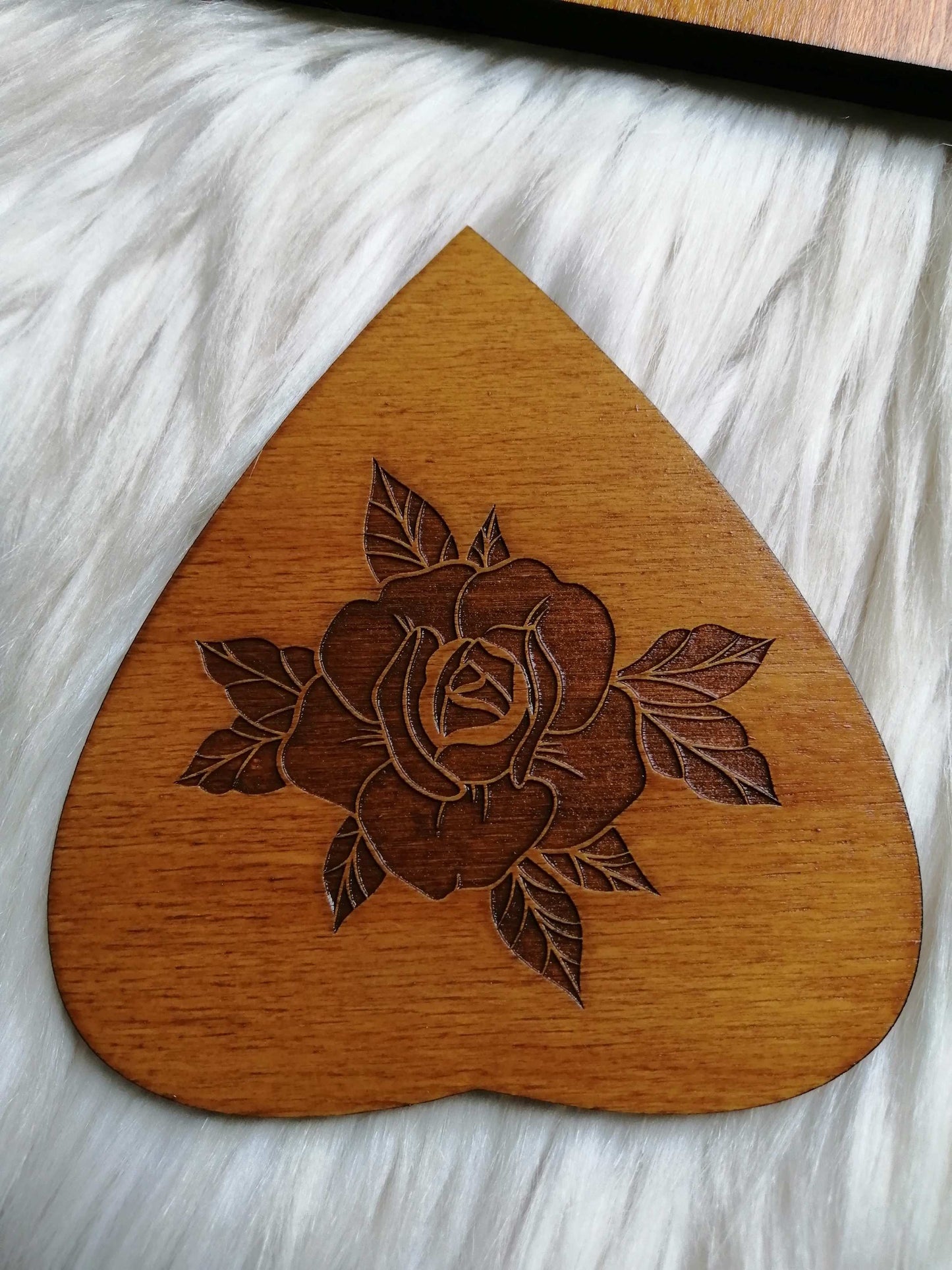 Planche Ouija Santa Muerte Artisanale - Grand Format en Bois, Divination et Décoration Ésotérique Mystique