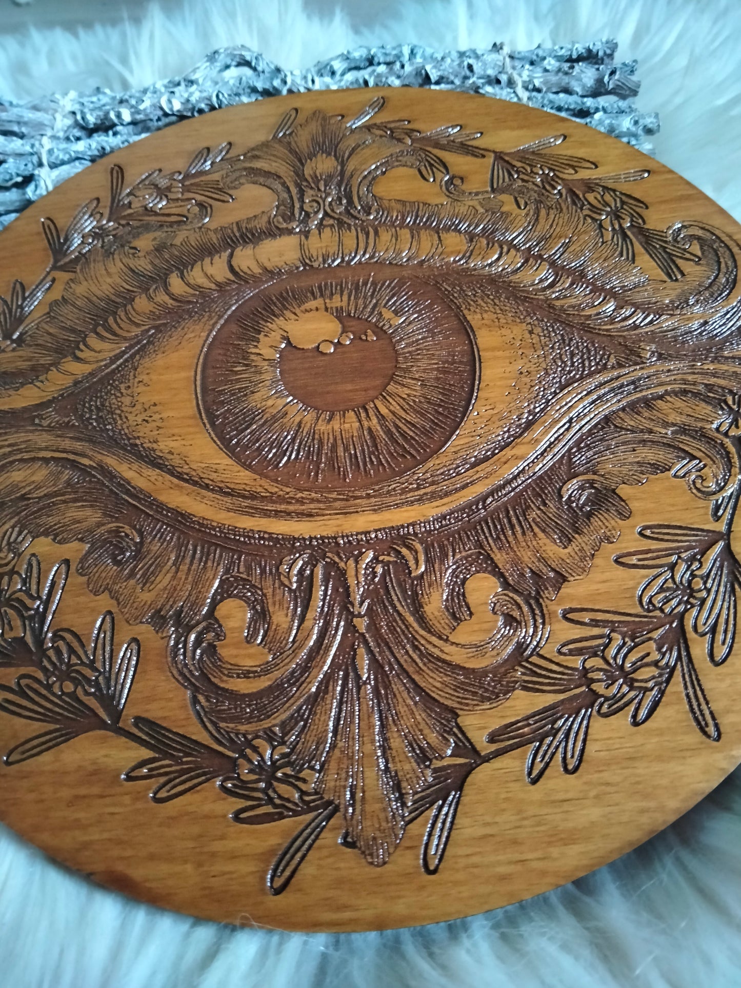 Œil Divin Mystique – Décoration Spirituelle Artisanale – Protection Énergétique et Équilibre – Style Witchy Bohème