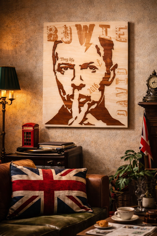 Tableau David Bowie loft pop art
