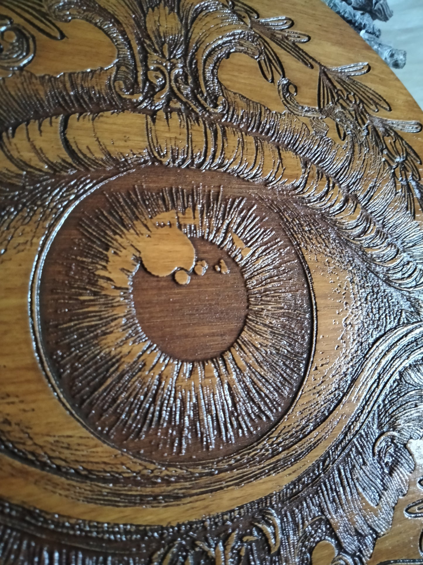 Œil Divin Mystique – Décoration Spirituelle Artisanale – Protection Énergétique et Équilibre – Style Witchy Bohème