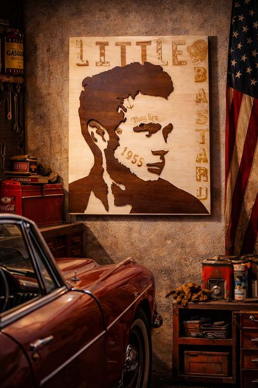 Tableau industriel James dean pour loft 
