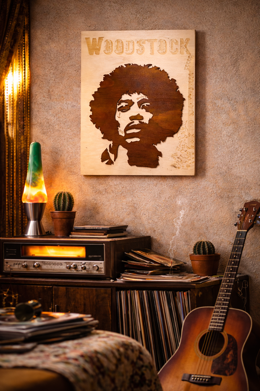 Tableau Jimi Hendrix pour loft design