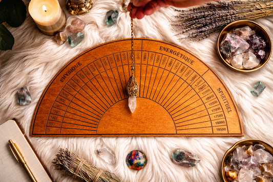 🔮 Planche de Radiesthésie Échelle de Bovis – Outil Artisanale pour Mesure Énergétique et Pendule