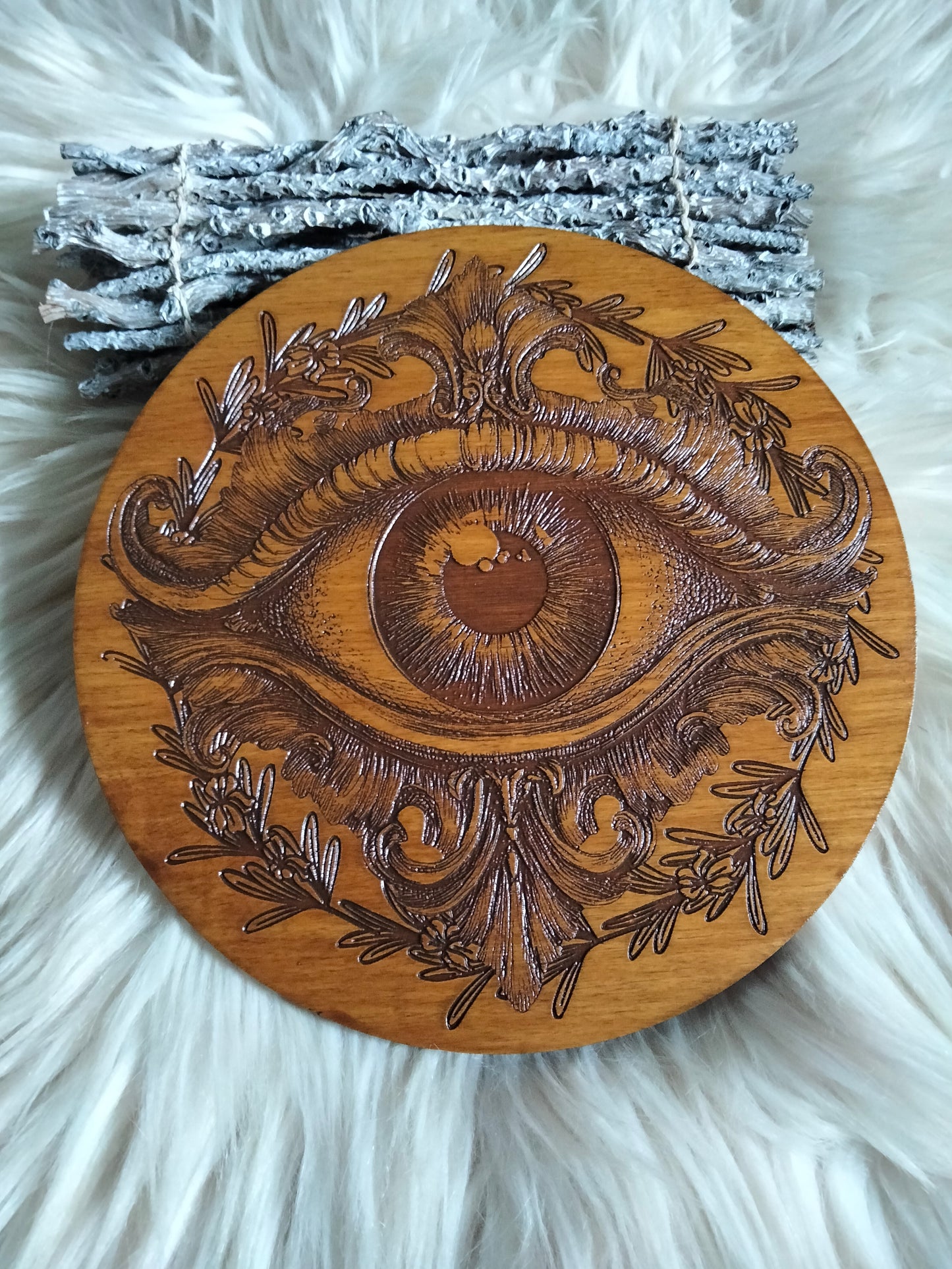 Œil Divin Mystique – Décoration Spirituelle Artisanale – Protection Énergétique et Équilibre – Style Witchy Bohème