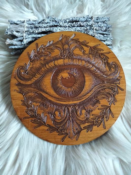 Œil Divin Mystique – Décoration Spirituelle Artisanale – Protection Énergétique et Équilibre – Style Witchy Bohème