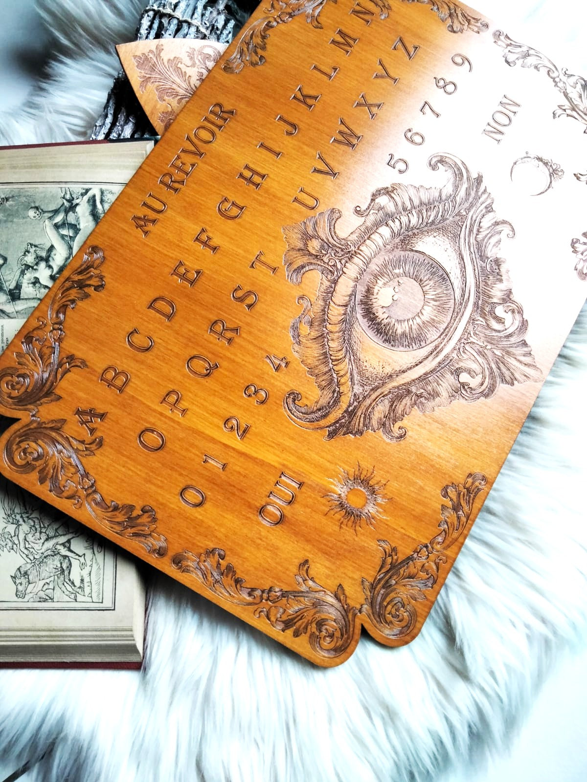 Spirit board occult decor witchcraft item handmade