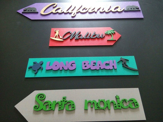 California...lettrage 3D
