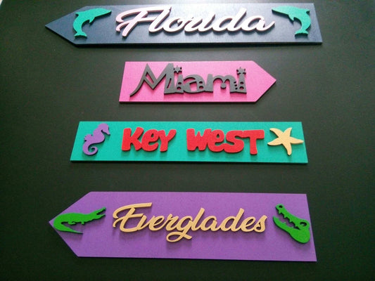 Florida. lettrage 3D