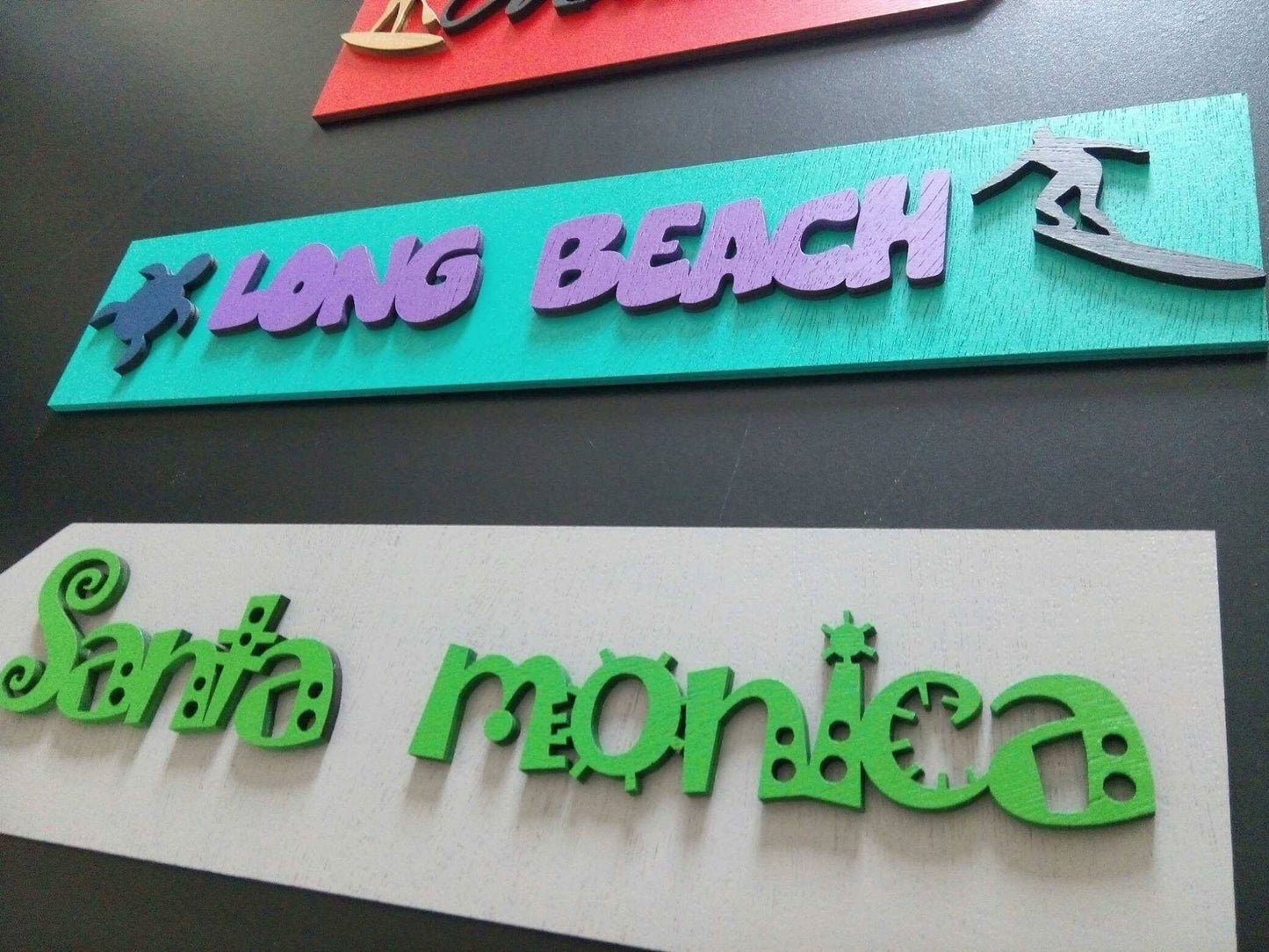 California...lettrage 3D