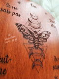 Planche de radiesthésie "Papillon lunaire"