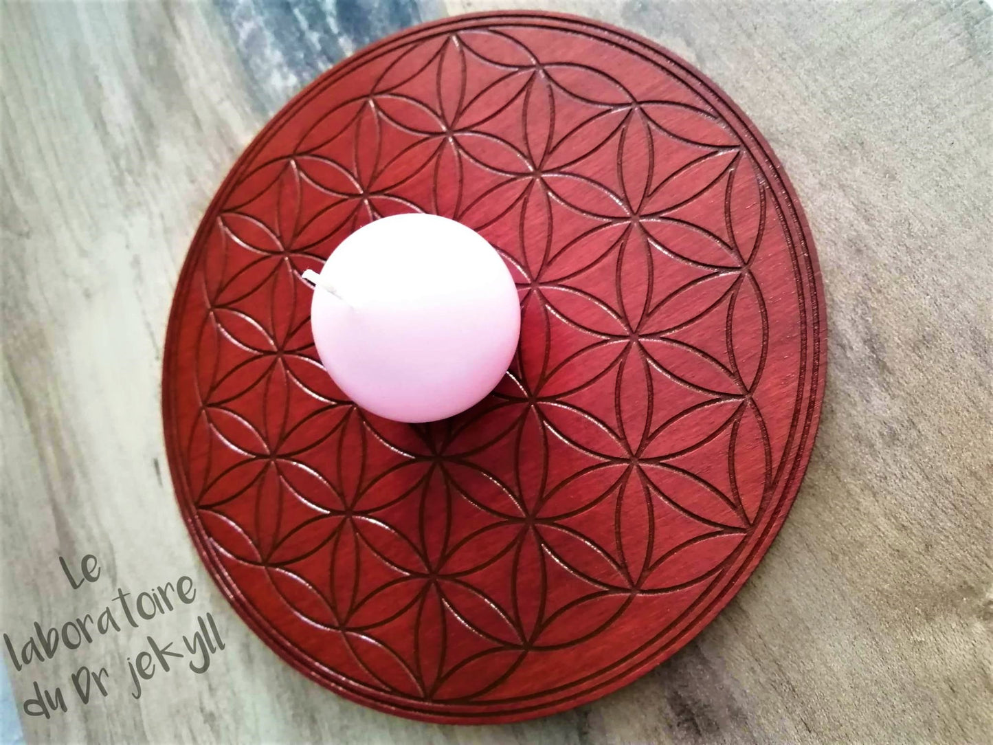 Fleur de vie, plateau de recharge minéraux